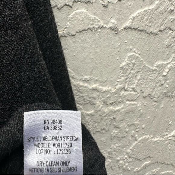 THEORY Abie Evian Stretch Wool Cardigan Sweater Women’s Large Open Front Shawl - Picture 7 of 7